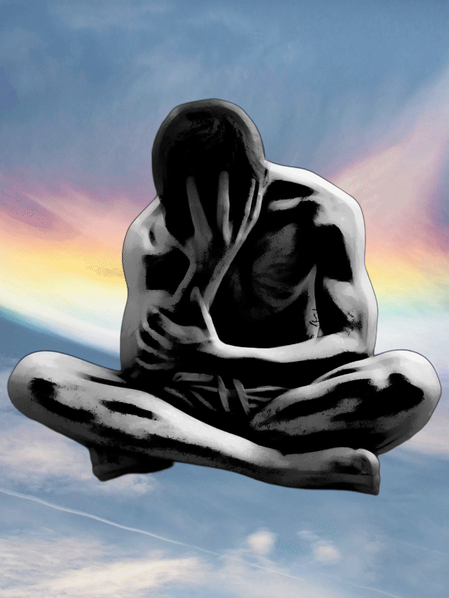 They told me to be more positive — artwork by David Podut